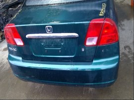 2001 HONDA CIVIC, GREEN,EX,1.7L,VTEC,AT, A25087